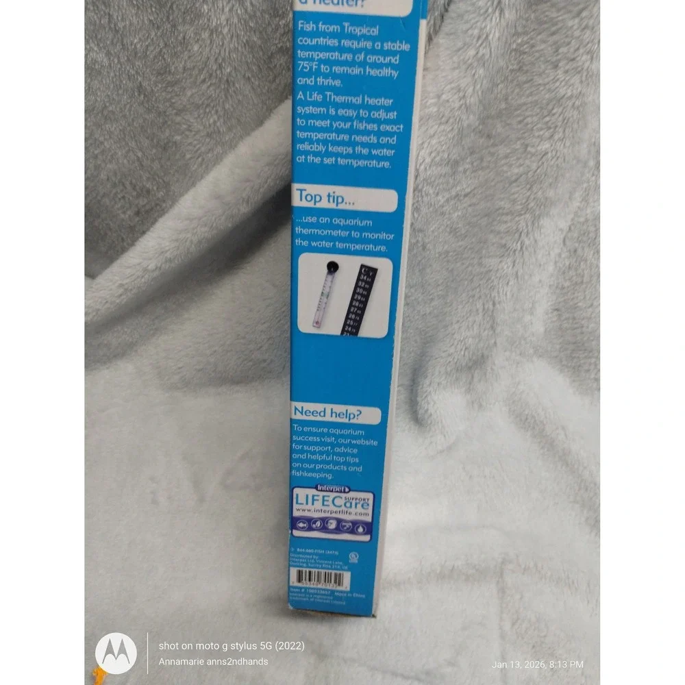 Interpet Submersible‎ Aquarium Heater 50W 3–10 Gallon Adjustable